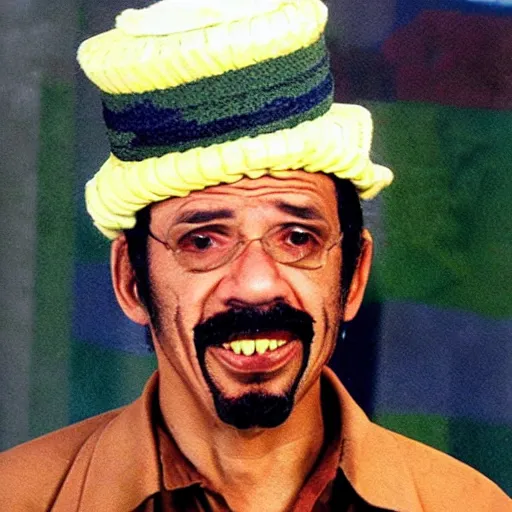 Prompt: Jânio da Silva Quadros as Don Ramon from Chavo de Ocho