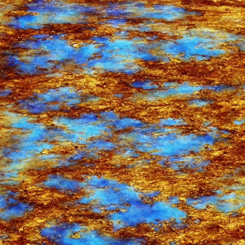 Image similar to gold molten lake, water paint, art station