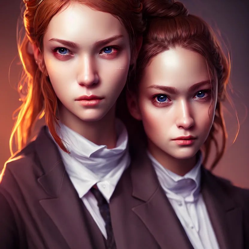 Prompt: epic professional digital art business portrait of 👩‍🏫💃🤵‍♀️,best on artstation, cgsociety, wlop, Behance, pixiv, astonishing, impressive, outstanding, epic, cinematic, stunning, gorgeous, concept artwork, much detail, much wow, masterpiece.