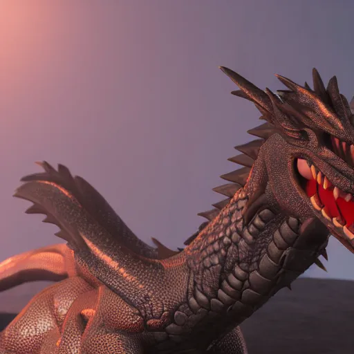 Image similar to dragon with a maga hat and a rifle 4 k ultra detailed realistic ray traced unreal engine