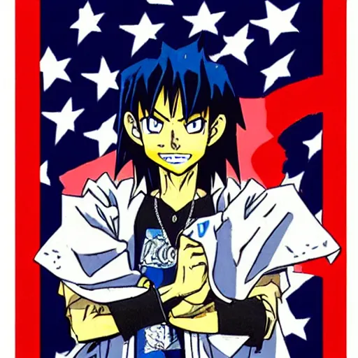 Prompt: yugi moto as president of the united states