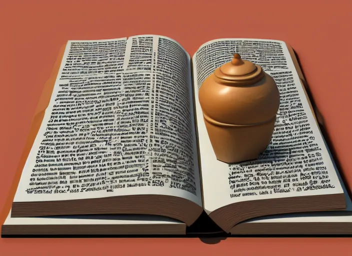 Image similar to open book without text 3D render