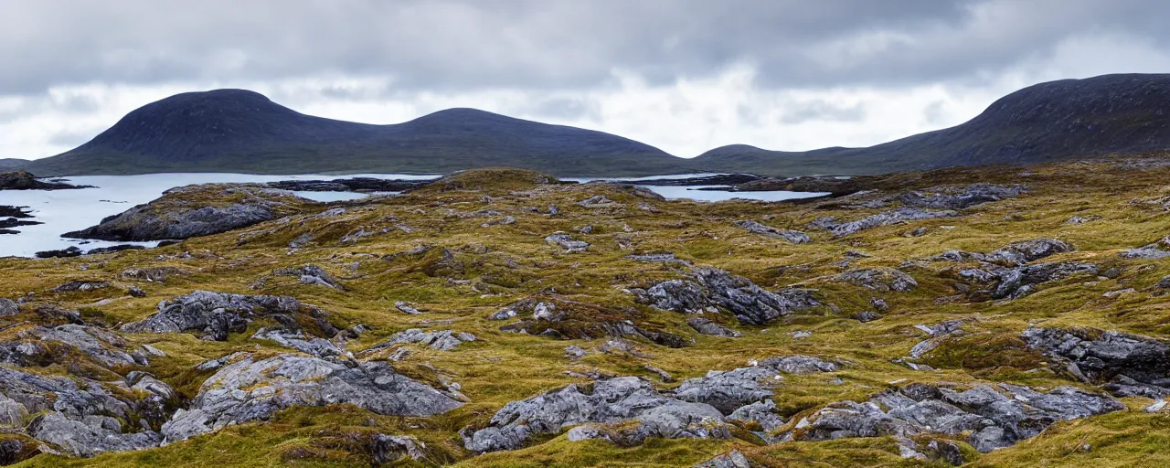 Image similar to isle of harris landscape mountains