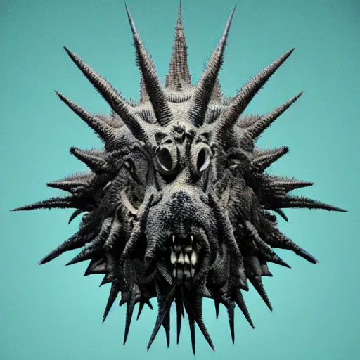 Image similar to the spiny creature from twin peaks season 4, cinematic style