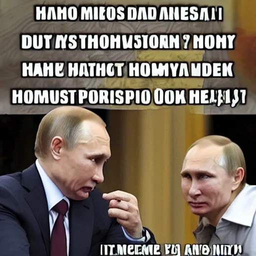 Image similar to meme of putin