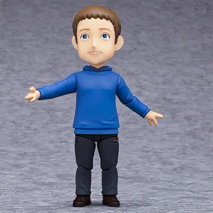 Image similar to Mark Zuckerberg, An anime nendoroid of Mark Zuckerberg, figurine, detailed product photo