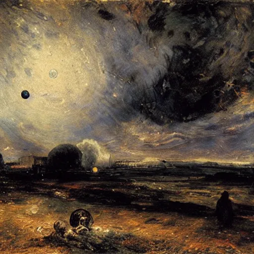 Prompt: Liminal space in outer space by John Constable