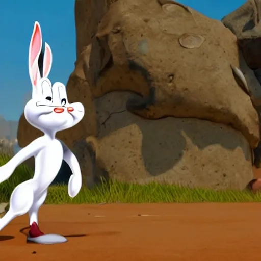 Prompt: bugs bunny screenshot from apex legends play of the game