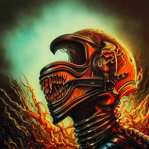 Image similar to thrash metal album cover in the style of stefan kostic, realistic, sharp focus, 8k high definition, insanely detailed, intricate, elegant, art by stanley lau and artgerm