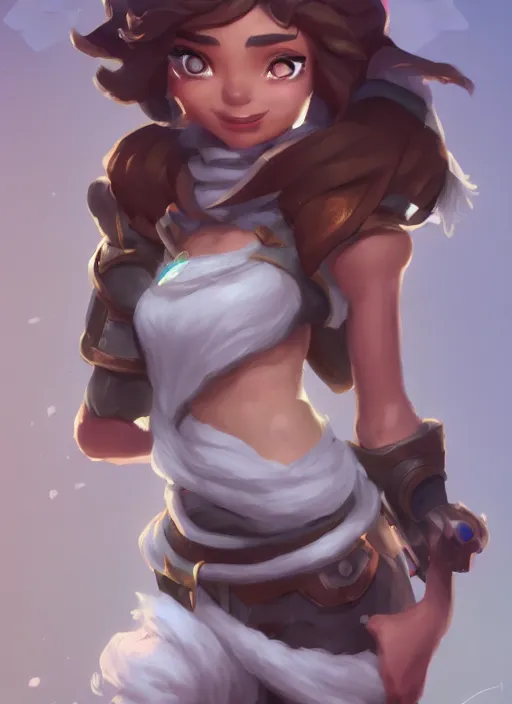 Prompt: taliyah, from league of legends, au naturel, pawg, hyper detailed, digital art, trending in artstation, cinematic lighting, studio quality smooth render, unreal engine 5 rendered, octane rendered, art style by kristen liu - wong and nixeu and ian sprigger and wlop and krenz cushart