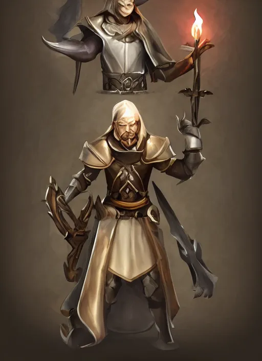 Image similar to Jack o latern cleric , character concept, high quality, highly detailed,