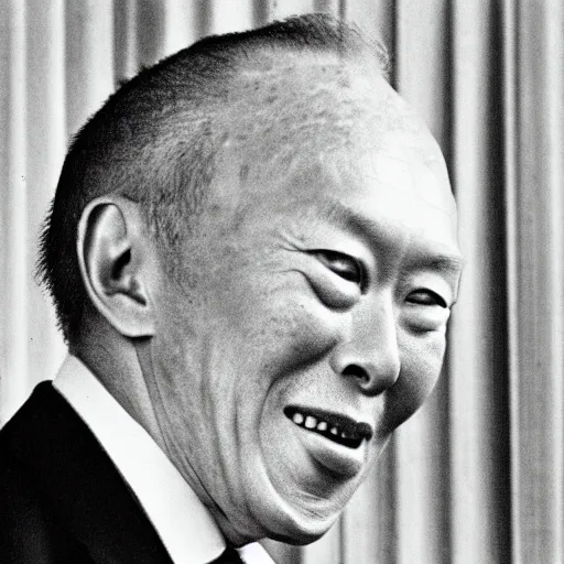 Prompt: lee kuan yew by alexander rodchenko