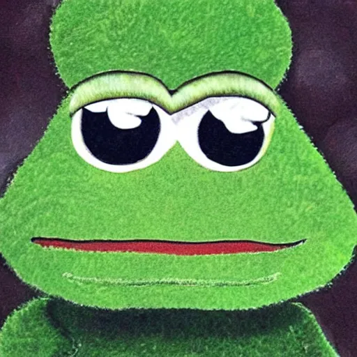 Prompt: cute pepe the frog with curly hair