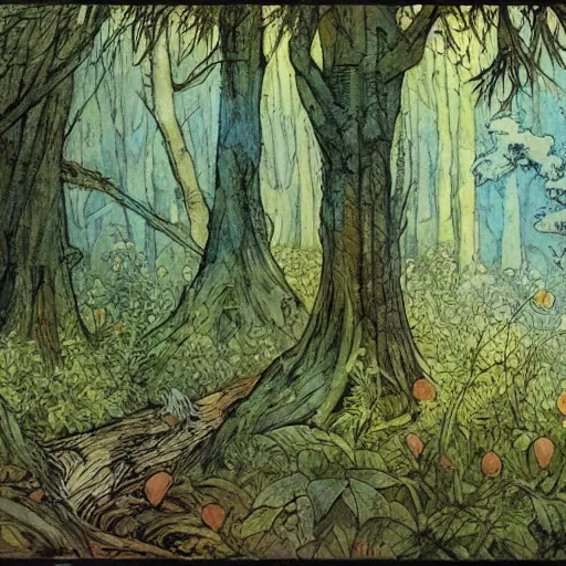 Image similar to Forest Landscape by Rebecca Guay Magic The Gathering