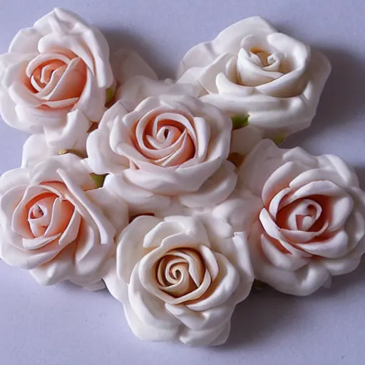 Prompt: marble carving, rose in progressive states of bloom, photorealistic, detailed, rose buds, budding roses, full bloom, partial bloom, decorative ornament design