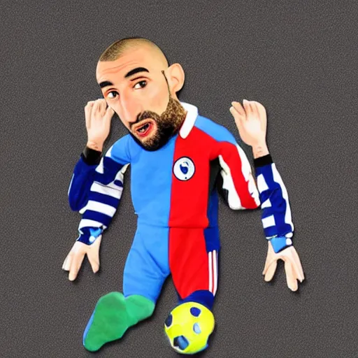 Image similar to karim benzema as a muppet