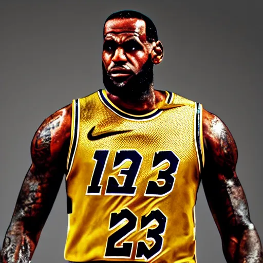 lebron james as a knight in golden armor | Stable Diffusion | OpenArt