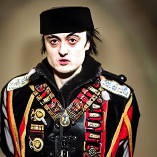 Image similar to pete doherty as king richard iii