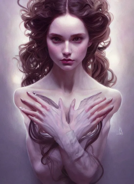 Image similar to ultra realistic illustration, ballerina, sci - fi, fantasy, symmetrical face, intricate, elegant, highly detailed, digital painting, artstation, concept art, smooth, sharp focus, illustration, art by artgerm and alphonse mucha