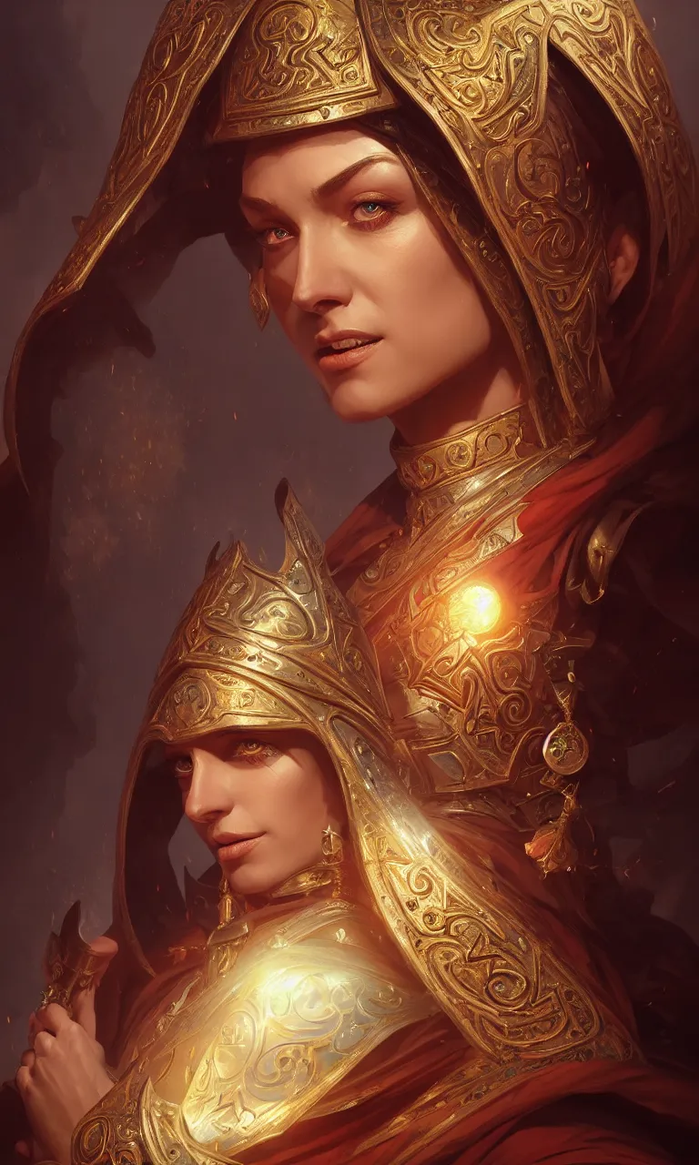 Prompt: cappadocian empress, d & d, fantasy, portrait, highly detailed, digital painting, trending on artstation, concept art, sharp focus, illustration, art by artgerm and greg rutkowski and magali villeneuve