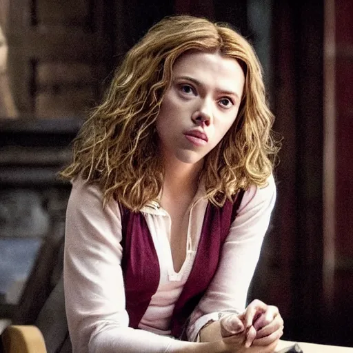 Prompt: scarlett johansson as hermione granger