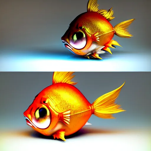 Image similar to a photorealistic portrait of magikarp, it has yellow hair and a beautiful unconventional face, deep space in the background, elegant, highly detailed, digital painting, artstation, realism, concept art, pop, smooth, mythological, sharp focus, qualia, illustration, art by mark ryden 3 d 8 k ultra detailed