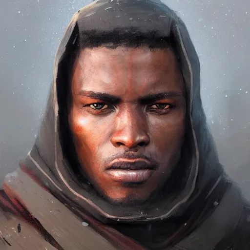 Image similar to portrait of a man by greg rutkowski, deji skywalker from star wars expanded universe, wearing jedi robes, he is about 2 0 years old, highly detailed portrait, digital painting, artstation, concept art, smooth, sharp foccus ilustration, artstation hq