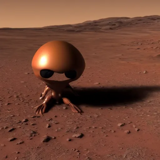 Prompt: realistic photo of an alien on mars, high quality, alien, very beautiful