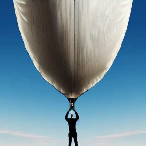 Prompt: “man trying to pump up inflate a large zeppelin blimp, highly detailed, dramatic lighting, Alex Pardee, Nekro Petros Afshar, James McDermott, cgsociety 4K”