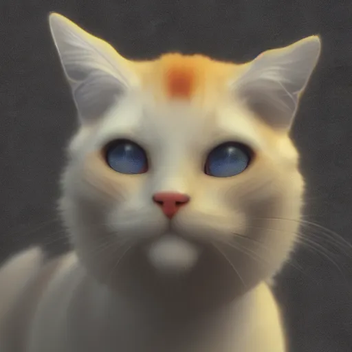 Prompt: calico cat, octane render