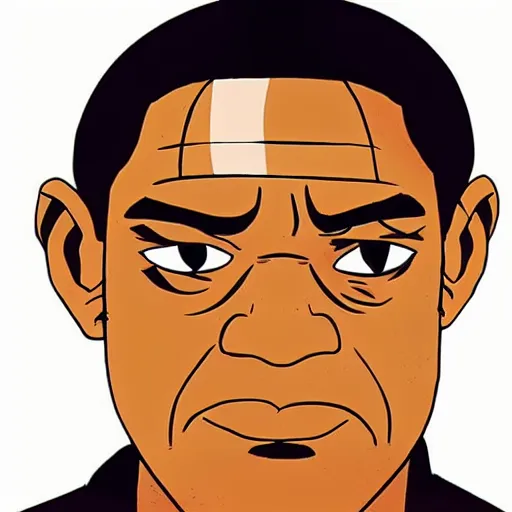 Image similar to Laurence Fishburne in Avatar: the last airbender, designed by Bryan Konietzko