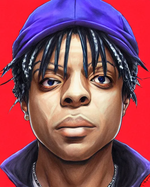 Prompt: portrait of ski mask the slump god, sketch, artstation trending, high detail, focus, smooth, creepy, by yusuke murata, takehiko inoue, hiroya oku, makoto yukimura, shinichi sakamoto, kousuke oono