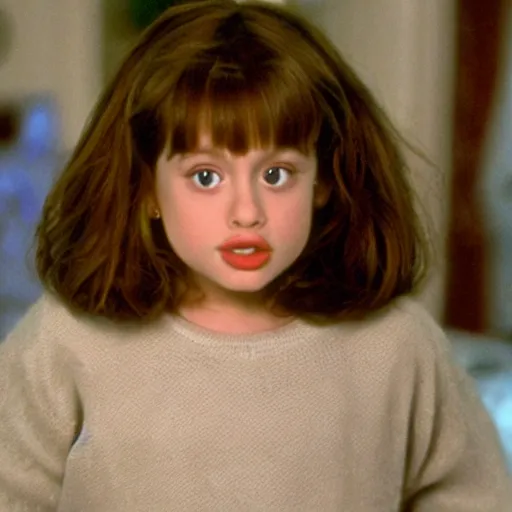 Image similar to ariana grand as a child in home alone movie