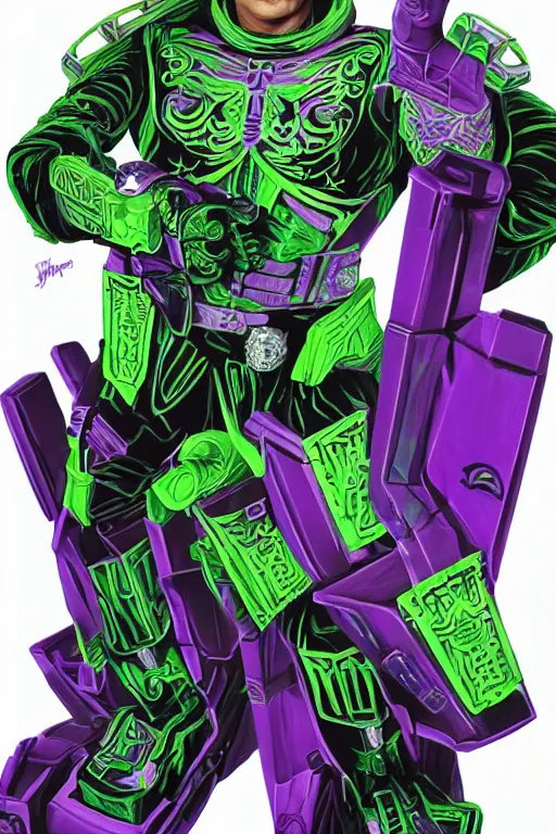 Image similar to portrait of cowboy johnny cash as purple green optimus prime power ranger from transformers surfing tonic stimulant fluids on air guitar zord UFO hoverboard, intricate, highly detailed, smooth, artstation, digital illustration by Lisa Frank and Ruan Jia and Mandy Jurgens and Artgerm and Wayne Barlowe and Greg Rutkowski and Zdislav Beksinski