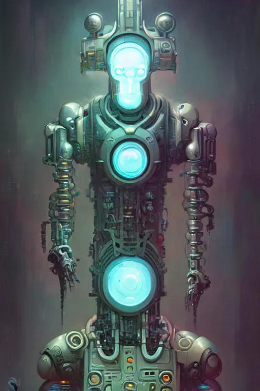 Prompt: Cyberpunk Biomechanical Galactus by Peter Mohrbacher