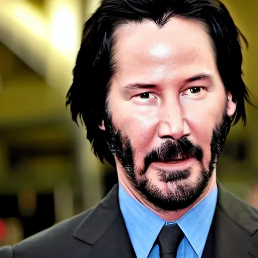 Prompt: Keanu Reeves in avatar 4K quality super realistic