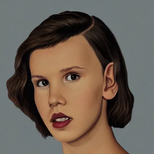 Image similar to portrait millie bobby brown