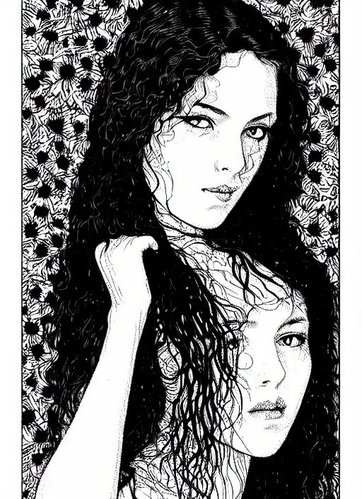 Prompt: a portrait of a pretty young lady by apollonia saintclair