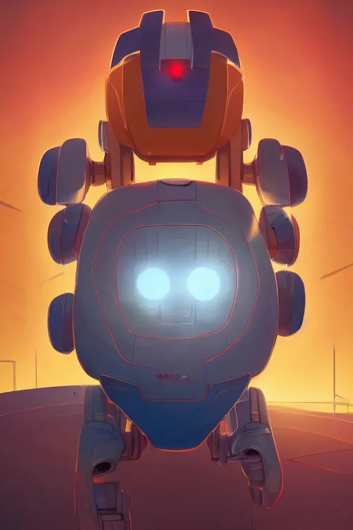 Image similar to metabots medabots medarotto medarot robot minimalist comics, behance hd by jesper ejsing, by rhads, makoto shinkai and lois van baarle, ilya kuvshinov, rossdraws global illumination ray tracing hdr radiating a glowing aura