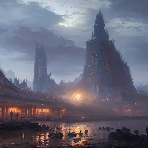 Image similar to Concept art, Macau, 8k, james gurney, greg rutkowski, john howe, artstation