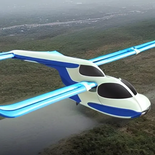 Image similar to a flying car,
