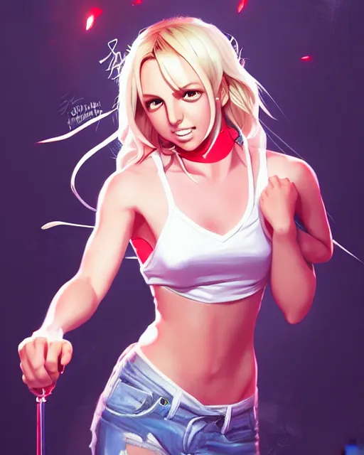 Prompt: britney spears, portrait shinkai makoto studio ghibli studio key hideaki anno sakimichan stanley artgerm lau rossdraws james jean marc simonetti elegant highly detailed digital painting artstation pixiv