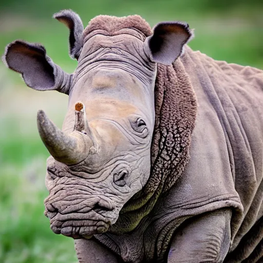 Image similar to wooly brown rhino nature photography