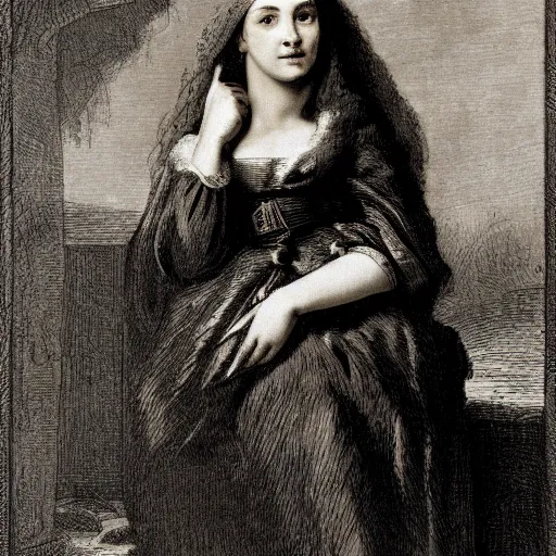 Image similar to a woman by joseph maclise