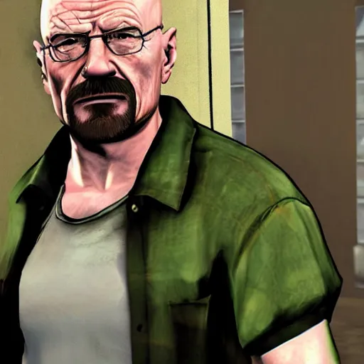 Image similar to walter white as a gta main character