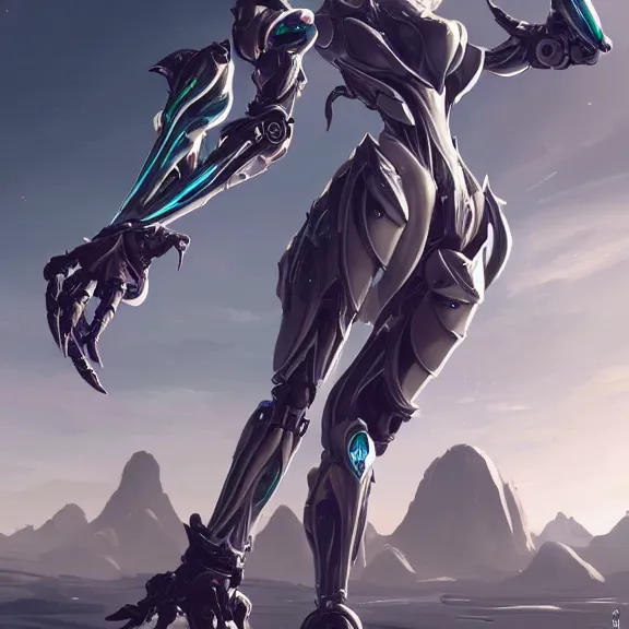 Image similar to highly detailed giantess shot, exquisite warframe fanart, looking up at a giant beautiful majestic saryn prime female warframe, as a stunning anthropomorphic robot female hot dragon, looming over you, elegantly posing over you, sleek bright white armor, camera between towering detailed robot legs, looking up, proportionally accurate, anatomically correct, sharp detailed robot dragon paws, two arms, two legs, camera close to the legs and feet, giantess shot, furry shot, upward shot, ground view shot, leg and hip shot, elegant shot, epic low shot, high quality, captura, realistic, sci fi, professional digital art, high end digital art, furry art, macro art, giantess art, anthro art, DeviantArt, artstation, Furaffinity, 3D realism, 8k HD octane render, epic lighting, depth of field