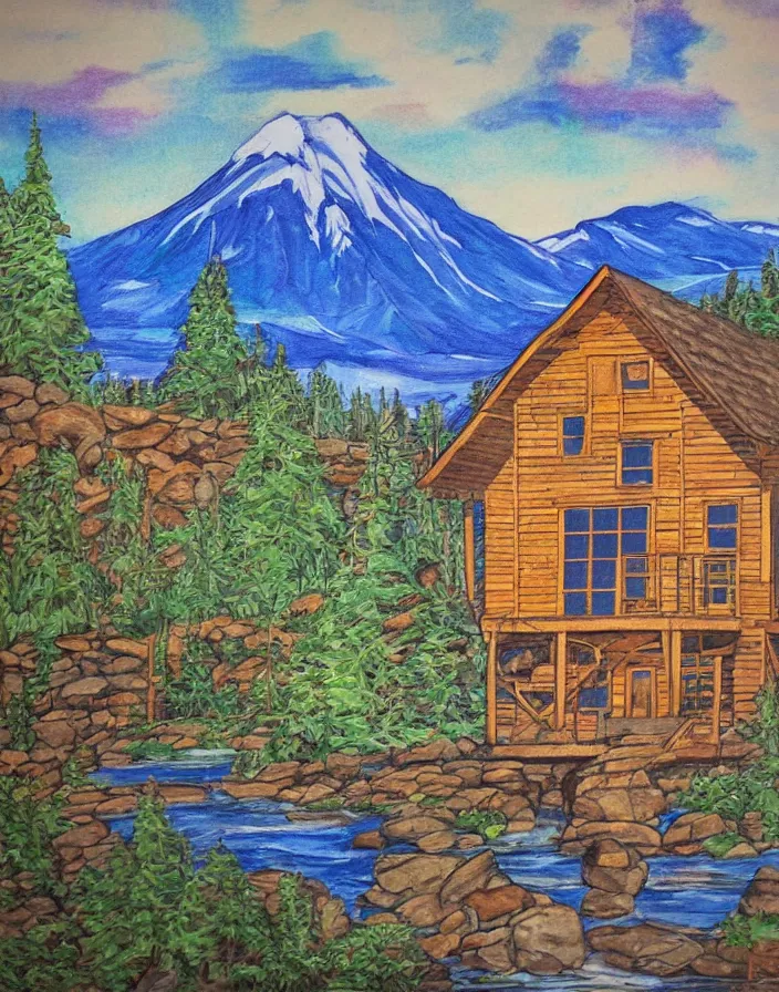 Image similar to Lodge art