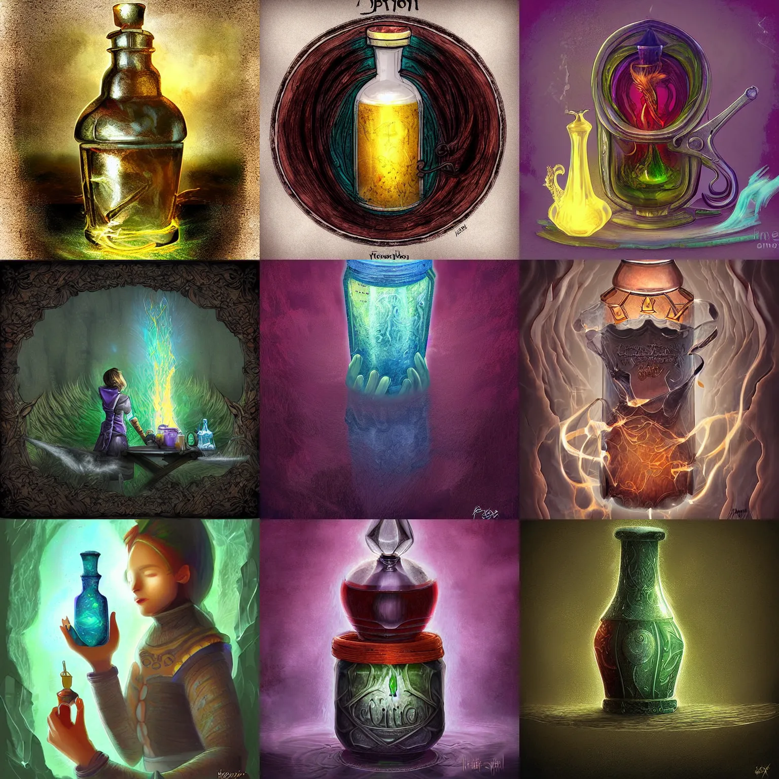 Prompt: Potion of Strength, digital art, fantasy art,