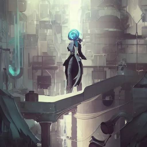 Prompt: white and teal colors. highly detailed post-cyberpunk sci-fi train in style of cytus and deemo, mysterious vibes, by Akihiko Yoshida, by Greg Tocchini, nier:automata, set in half-life 2, beautiful with eerie vibes, very inspirational, very stylish, surrealistic, perfect digital art, mystical journey in strange world, bastion game