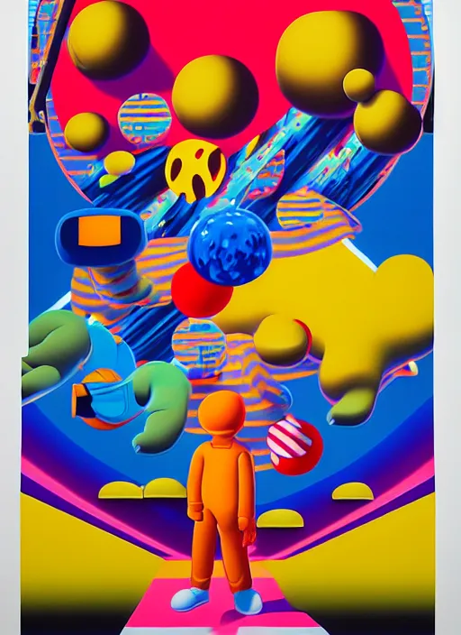 Prompt: big cartoon explosion by shusei nagaoka, kaws, david rudnick, airbrush on canvas, pastell colours, cell shaded!!!, 8 k